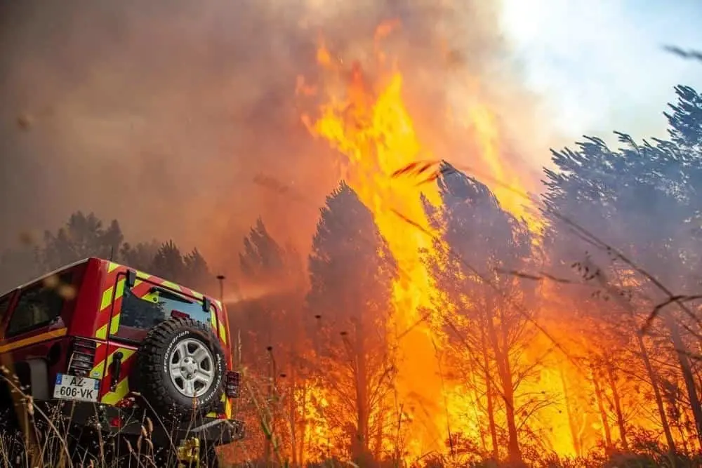 Francia y España luchan contra incendios forestales en plena ola de calor