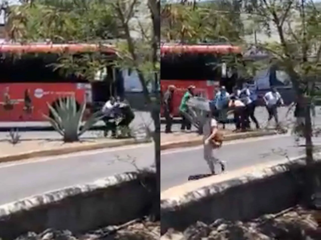 Captan pelea entre chofer de Ruta 209  y pasajeros en San Nicolás