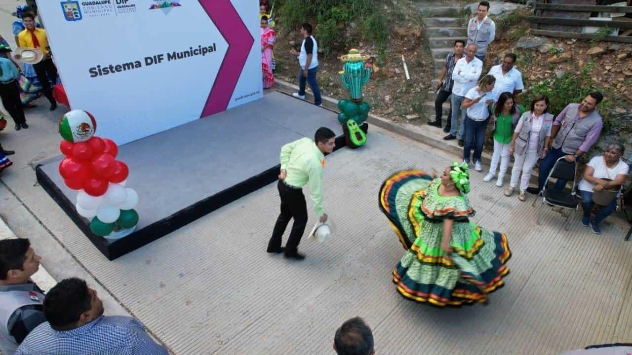 Llevan en Guadalupe festejos patrios a todos los sectores del municipio