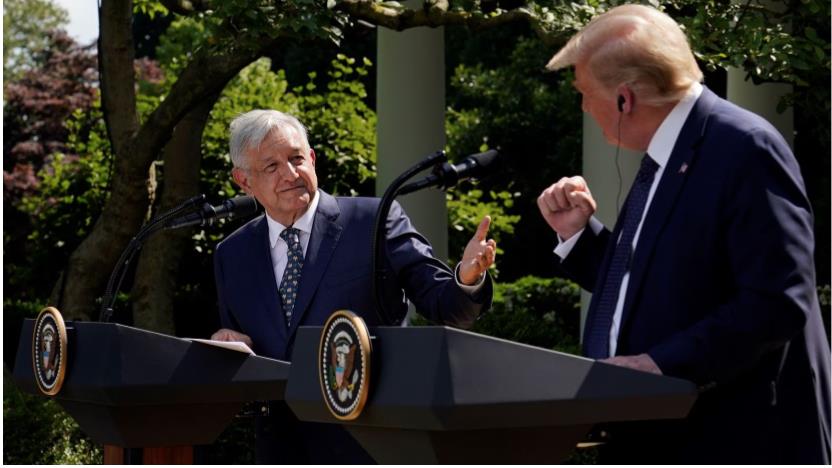 Cuando coincidieron durante sus mandatos, López Obrador y Trump se reunieron en la Casa Blanca. Foto: AP