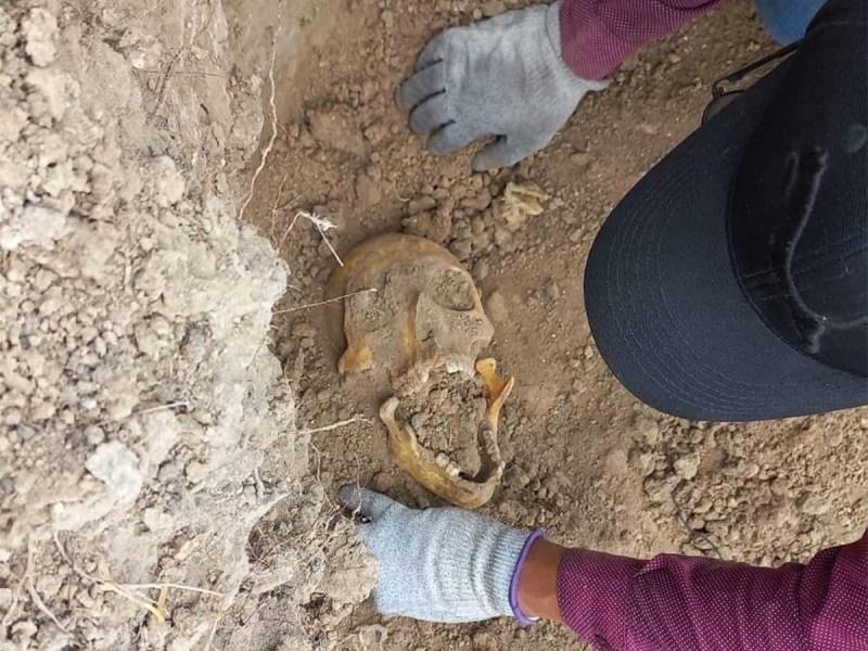 El hallazgo ocurrió por parte de un grupo de mujeres en un ejido ubicado entre Reynosa y Río Bravo. Foto: Excélsior.