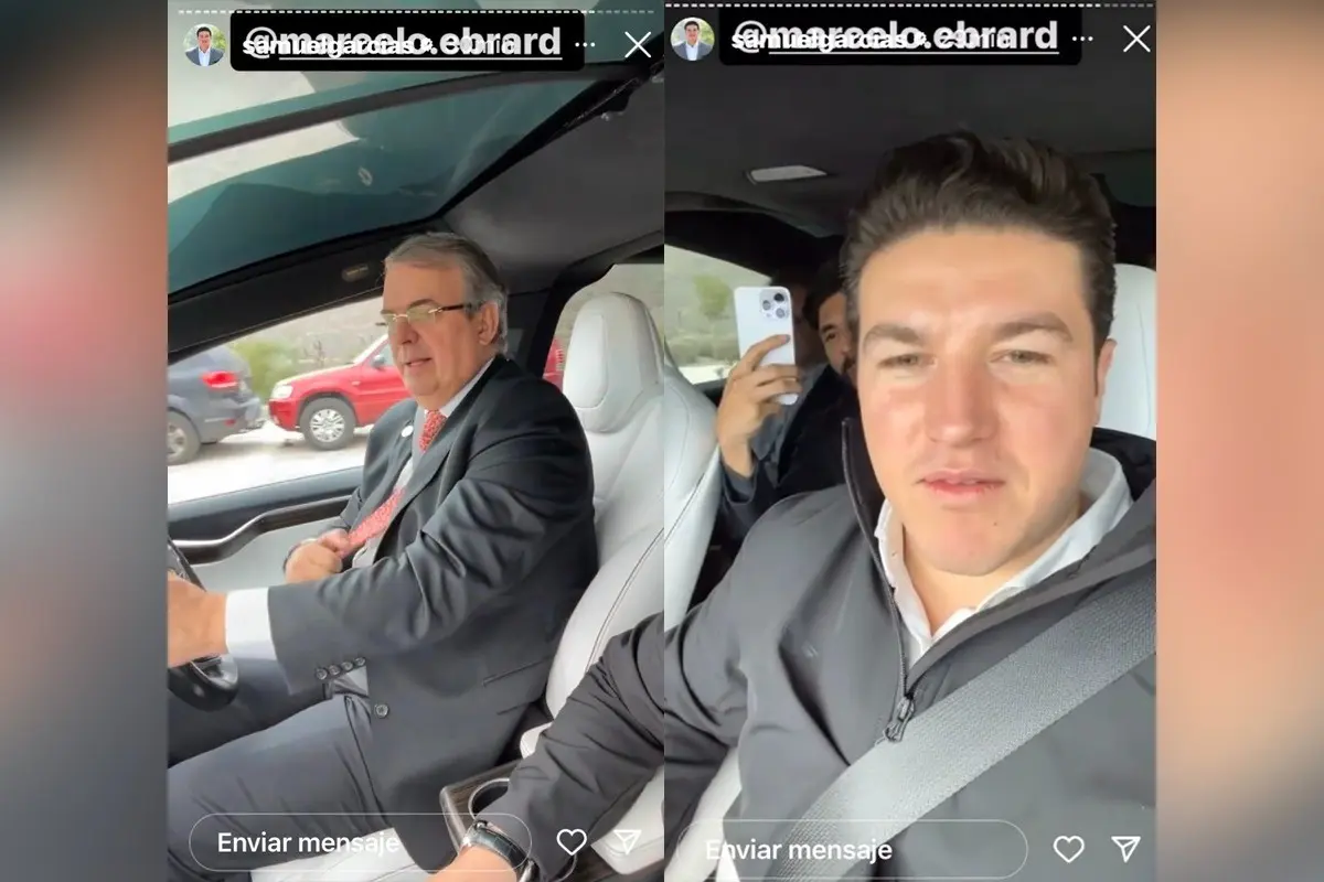 Visitan Marcelo Ebrard y Samuel García terrenos de Tesla