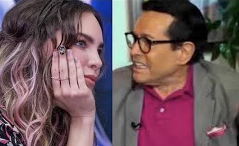 Belinda acusó al periodista Pepillo Origel de robarle el celular. Foto.. Captura de Imagen