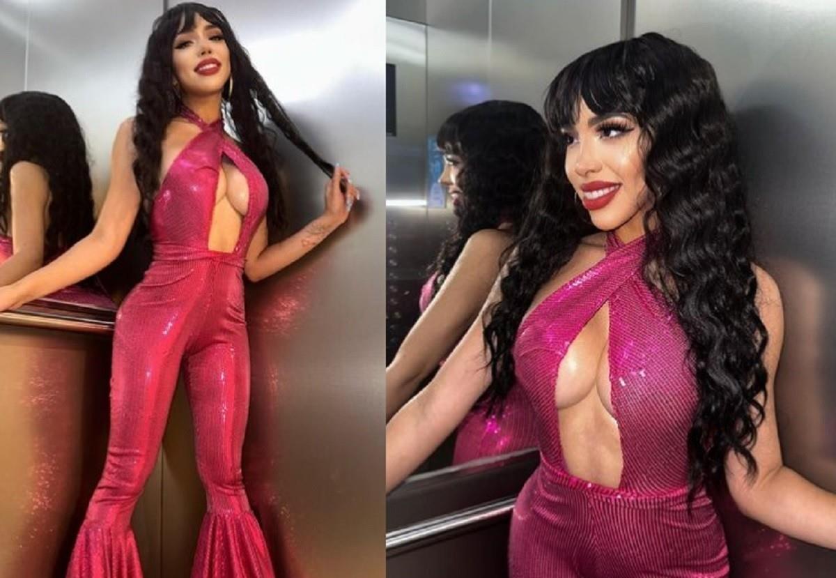 La influencer veracruzana, Yeri Mua, fue criticada por vestirse como la reina del tex-mex, Selena Quintanilla. Foto: Instagram Yeri Mua