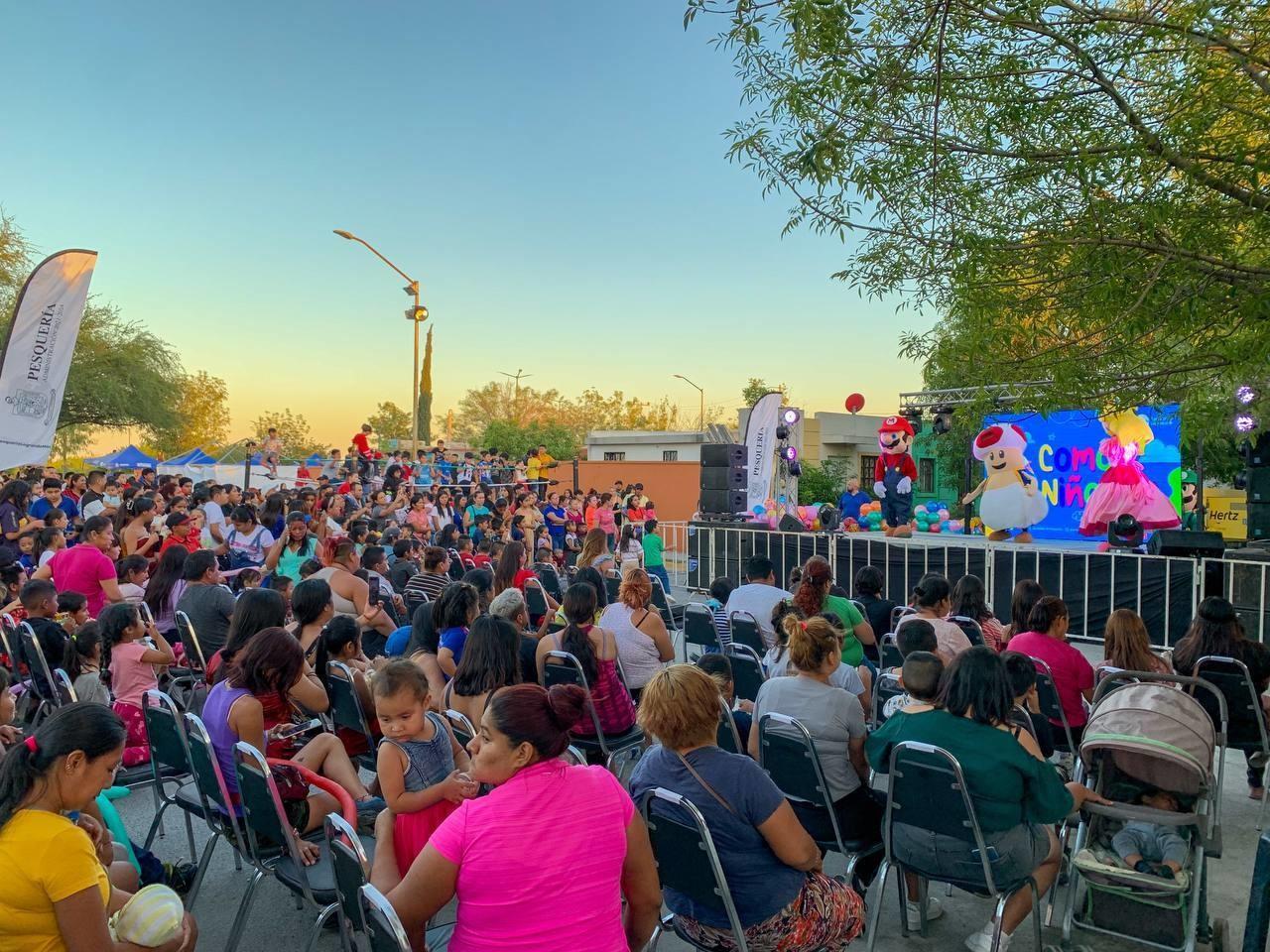 30 mil niños disfrutan de los festejos del día del niño en Pesquería