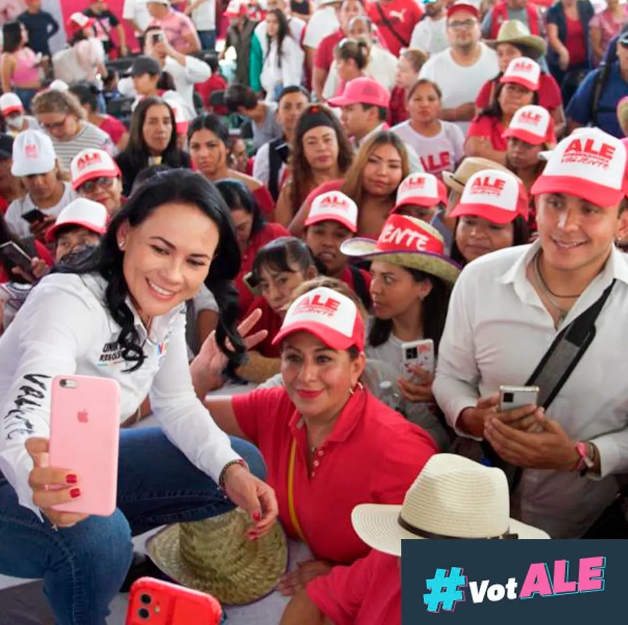 Alejandra del Moral dijo en Tlaneplanta que trabajará para no tener una entidad violenta como Tamaulipas. Foto: Alejandra del Moral