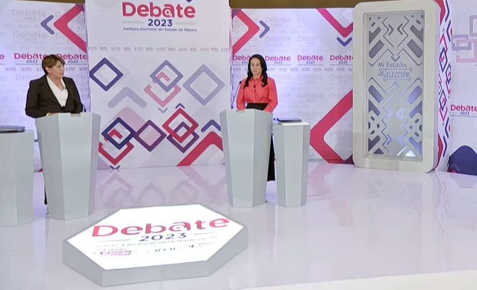 Fueron definidos los cuatro temas sobre los que debatirán las candidatas a la gubernatura del Estado de México, son: seguridad, educación, economía y medio ambiente. Foto: Captura de pantalla.