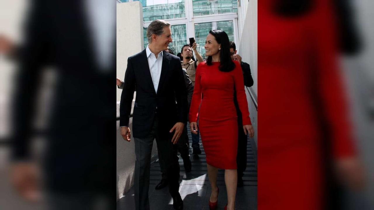 Alejandra del Moral afirma que seguirá caminando junto a Alfredo del Mazo, tras las elecciones del 4 de junio. Foto: TW Alejandra del Moral