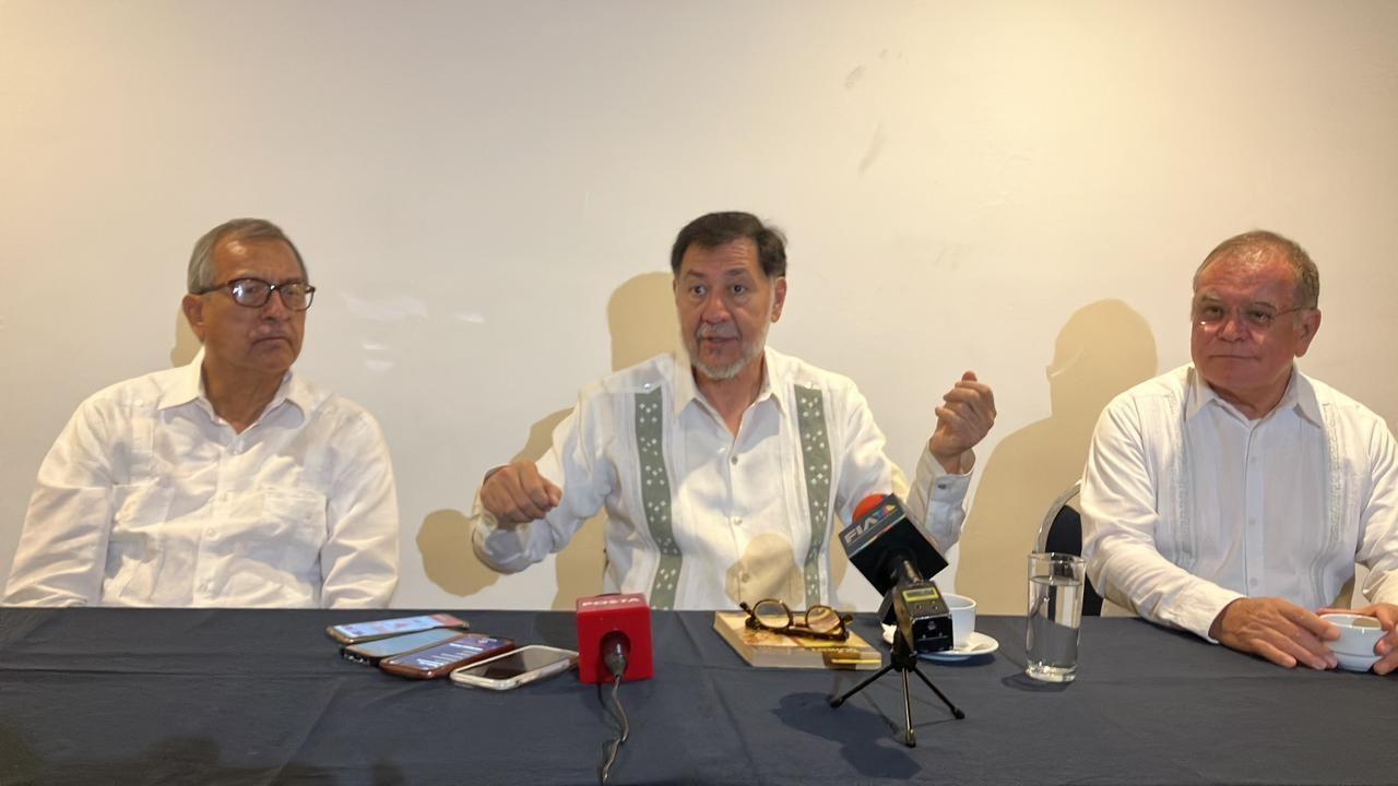 En rueda de prensa Fernández Noroña comentó que precisamente debe ser a los jóvenes a los que se debe de apoyar y no reprimir. Foto: Cynthia Pardo