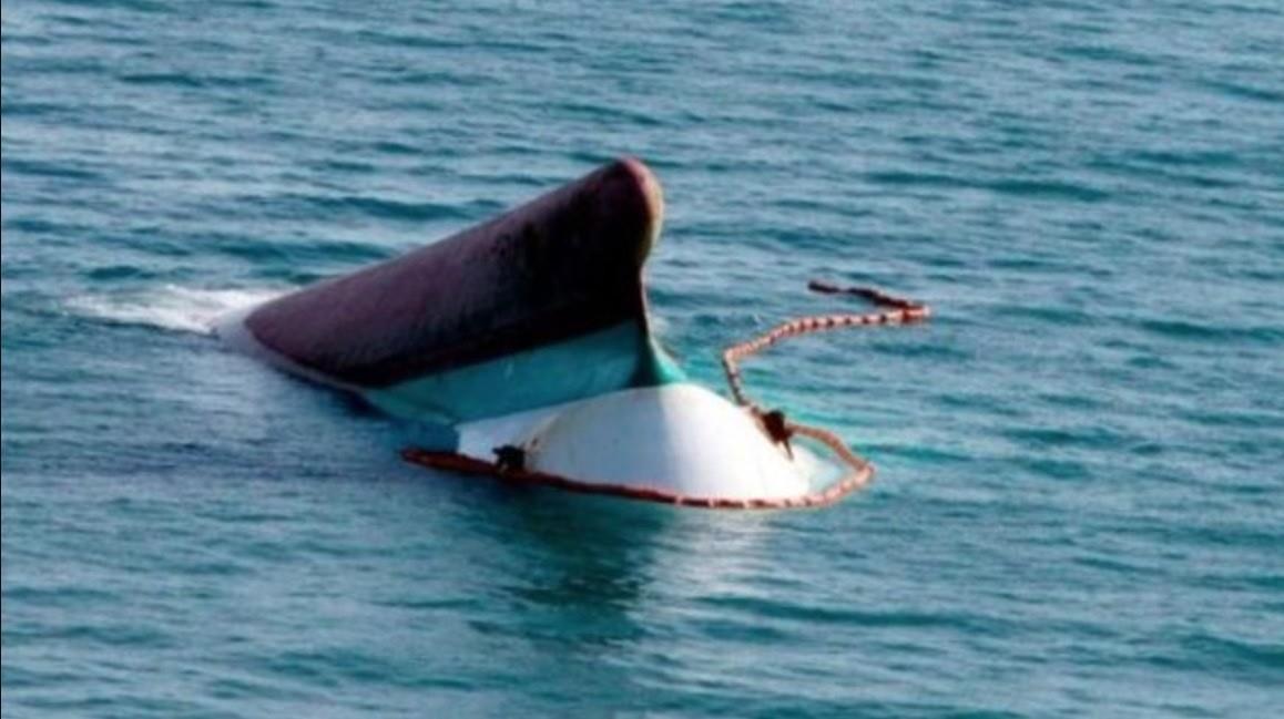 En el trayecto, el bote golpeó un enorme tronco dentro del agua y se partió en dos.