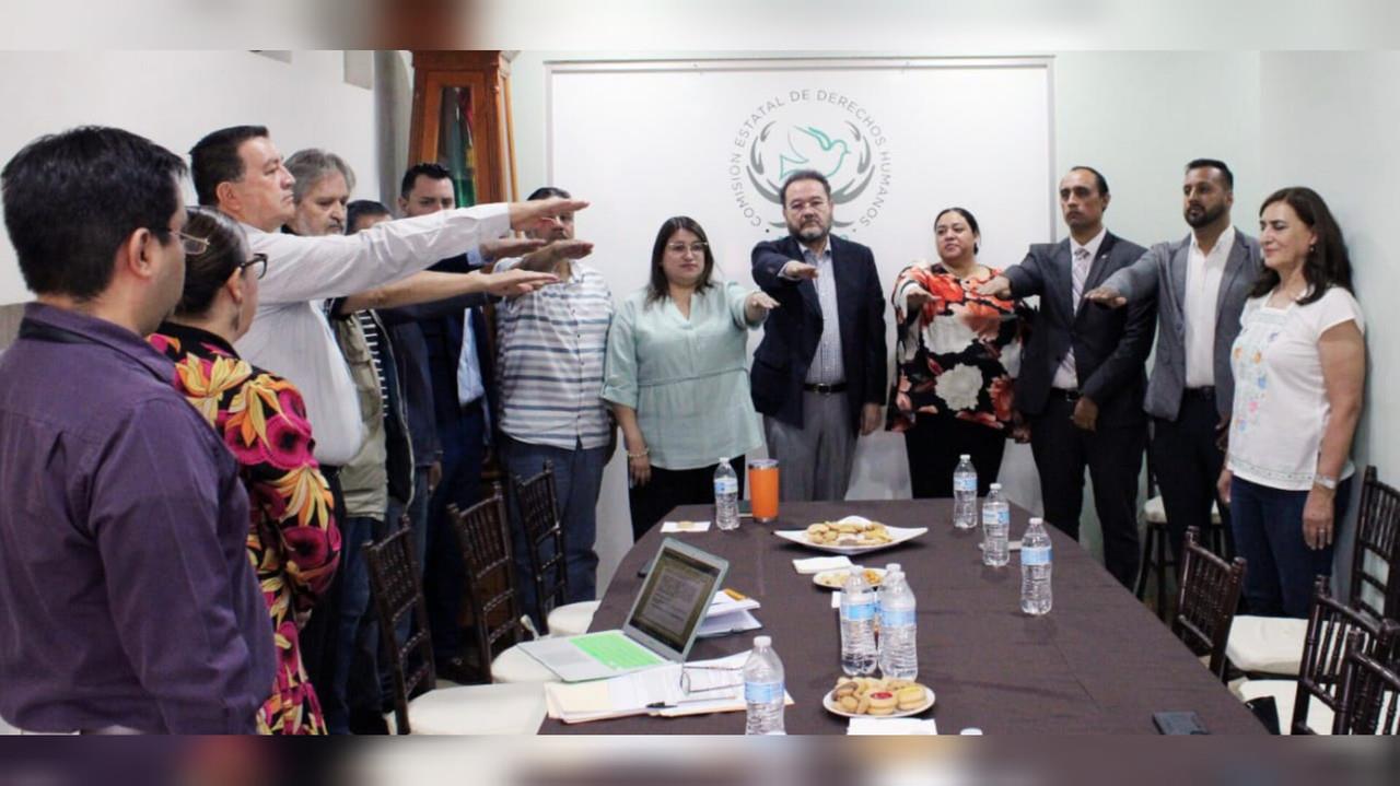 CEDH toma protesta a miembros del Mecanismo de Protección de Periodistas y Personas Defensoras de Derechos Humanos del Estado de Durango. Foto: Cortesía Congreso del Estado.