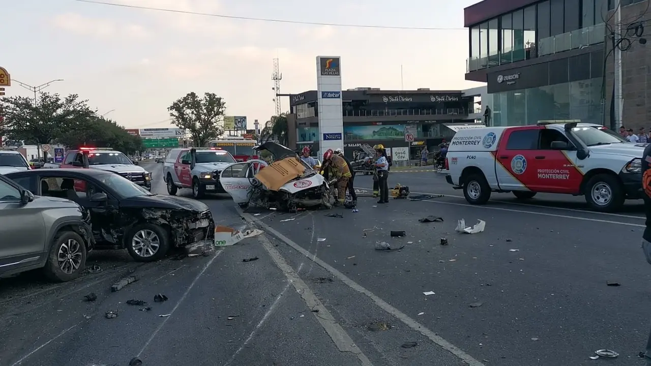 Las indagatorias se apoyan en un video de cámara de seguridad que muestra el momento justo del choque múltiple. Foto: Raymundo Elizalde.