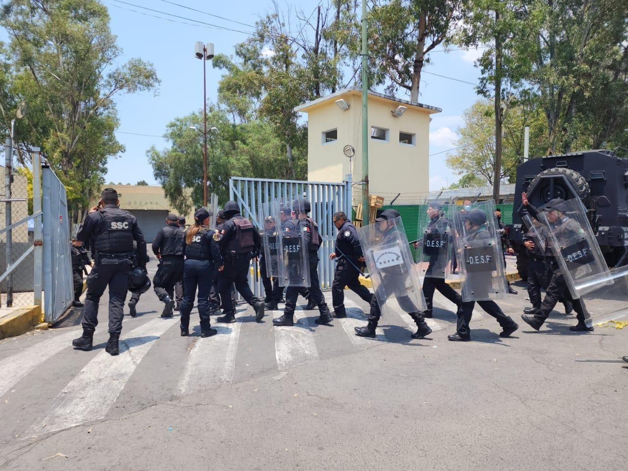 Elementos de la Secretaría de Seguridad Ciudadana ya se encuentran en el Reclusorio. Foto: Especial