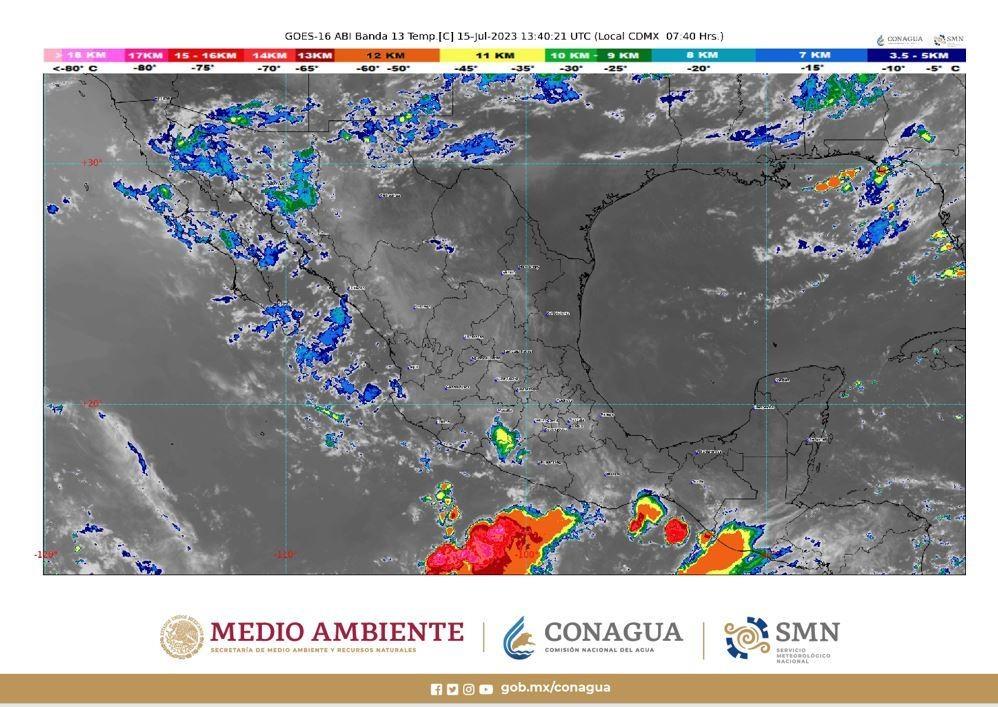 Habrá lluvias en diferentes partes del país pero también se pronostican altas temperaturas. Foto: @conagua_clima