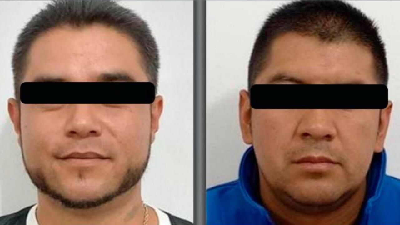 Rubén Alejandro “N” e Irving “N”, detenidos en Tenango del Valle, fueron vinculados a proceso por los delitos de cohecho y operaciones con recursos de procedencia ilícita. Foto: Cortesía