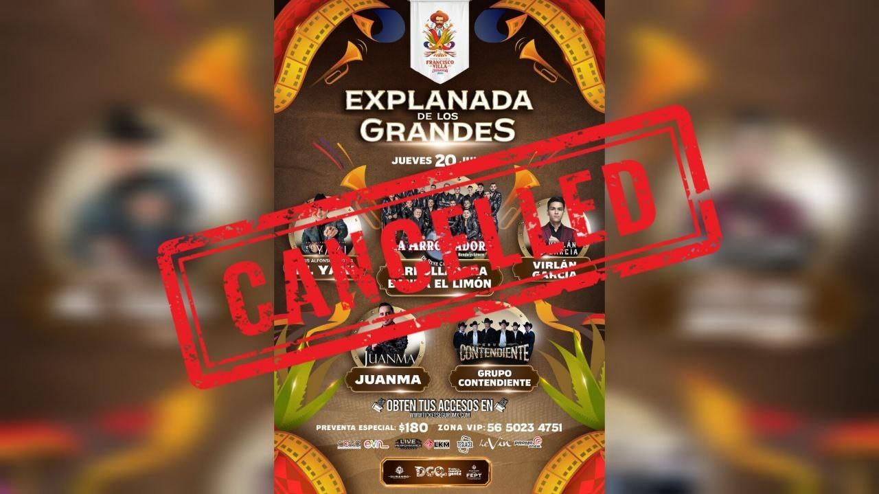 Cancelan expobanda en la FENADU 2023. FOTO: Especial