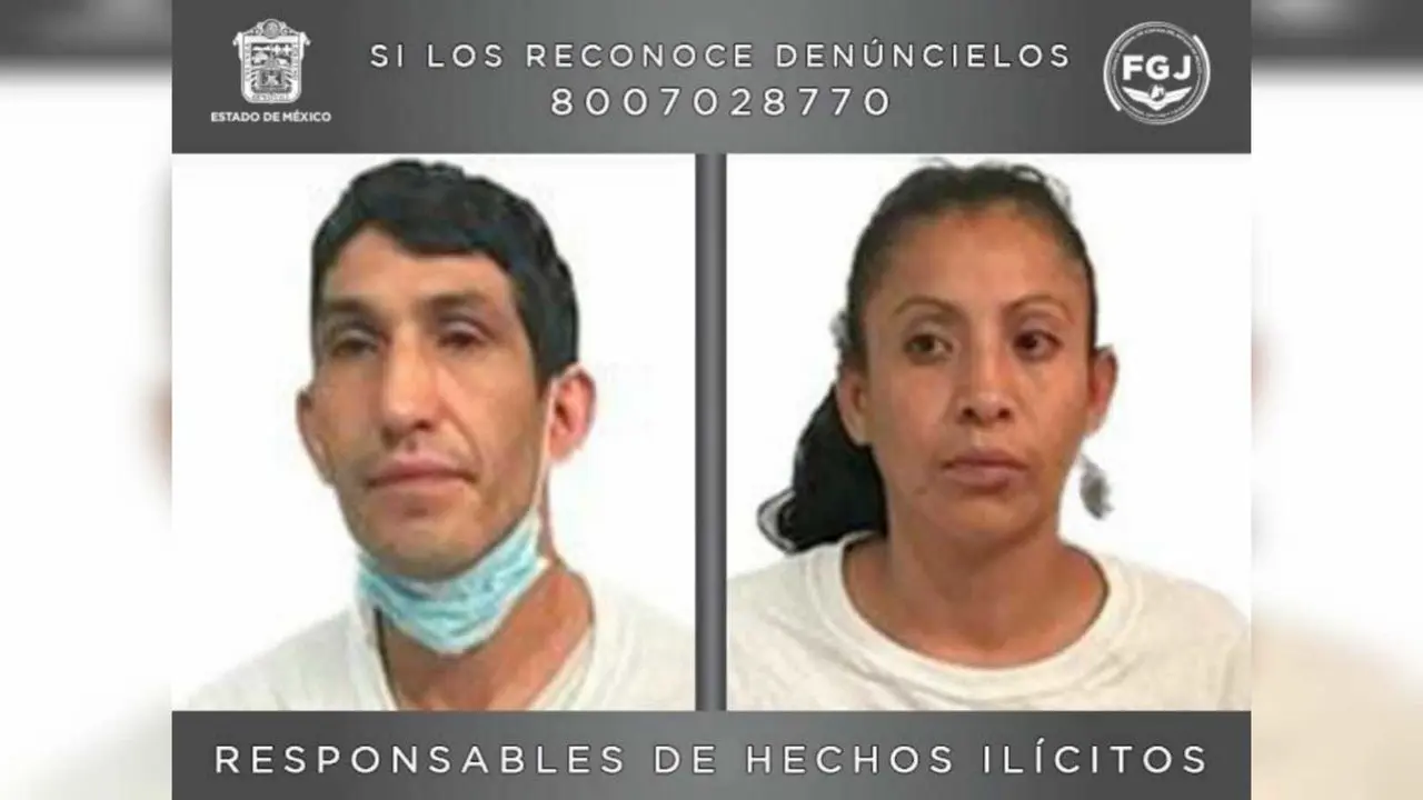 José Guadalupe Gallaga Franco y Gabriela Carrillo Morales fueron sentenciados a  20 años, 4 meses y 15 días de prisión por el robo con violencia de un vehículo en el municipio de Tlalnepantla. Foto: Cortesía