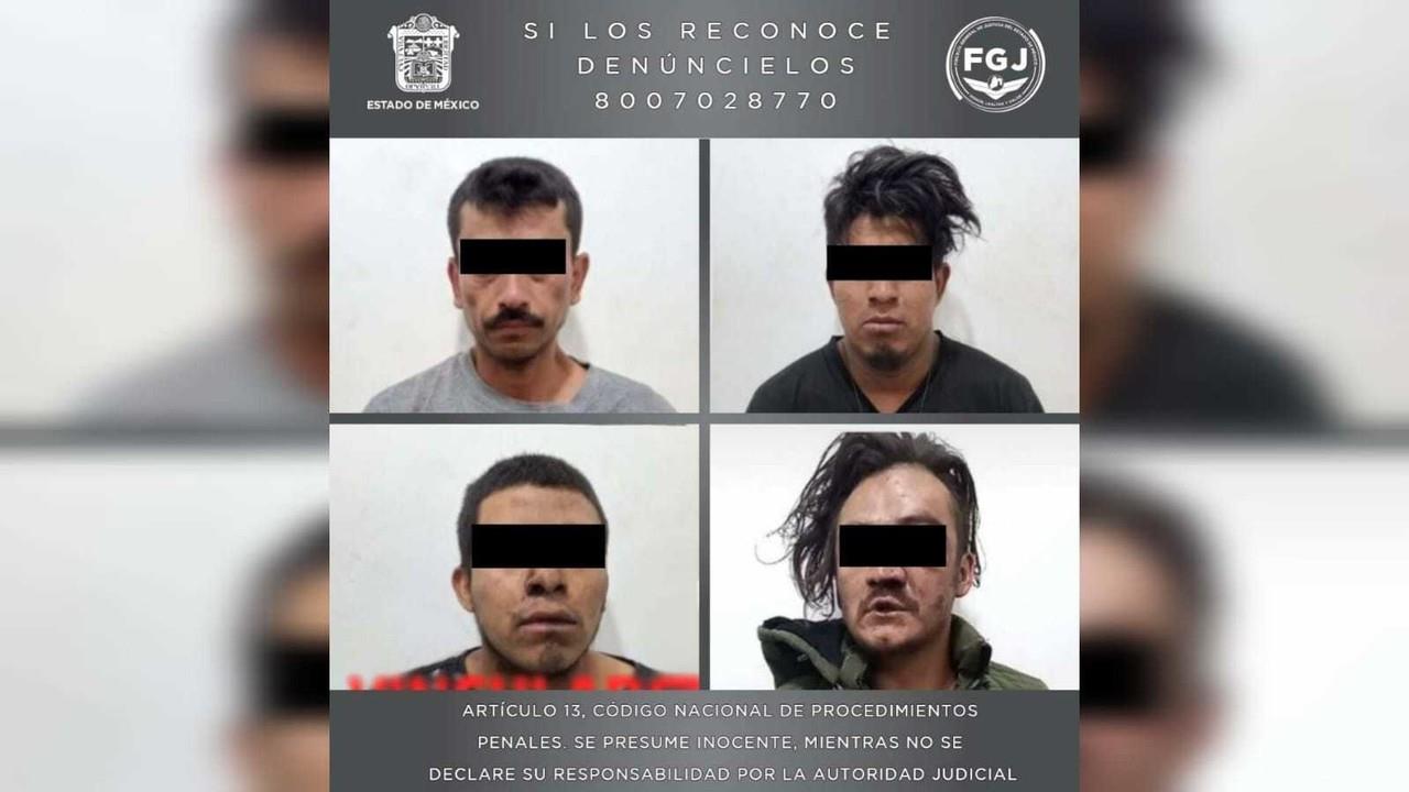 Por los delitos de homicidio calificado y homicidio en grado de tentativa fueron vinculados a proceso y dejados en prisión preventiva Leonel, Jorge Luis, Daniel, Rodrigo y Miguel Ángel, presuntos integrantes de una célula delictiva. Foto: Cortesía