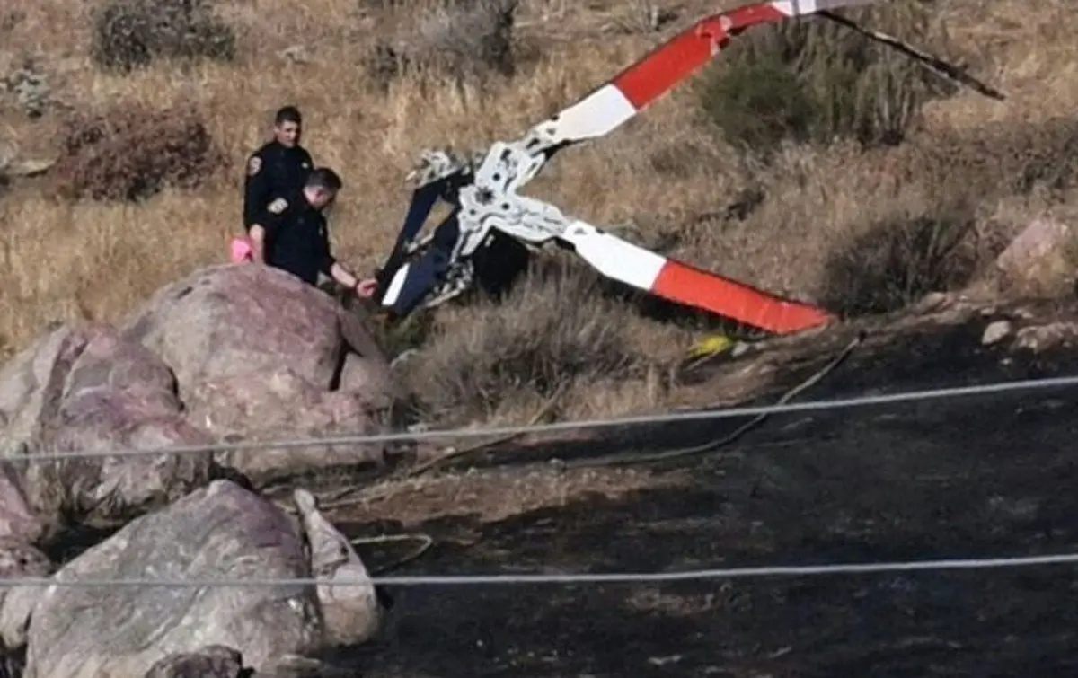 El choque involucró a un enorme Sikorsky S-64E y a un Bell 407 más pequeño, resultando en la muerte de las tres personas a bordo. Foto: Twitter @AsmRodriguez53