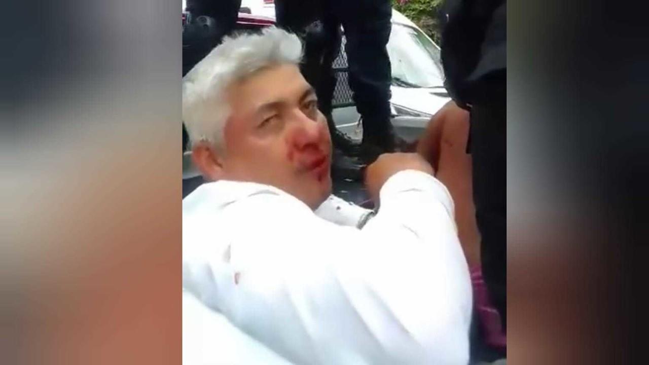 Vecinos de Nezahualcóyotl denunciaron abuso de autoridad y exceso de fuerza de policías municipales durante la detención de siete personas, entre ellos una mujer. Foto: Captura de pantalla