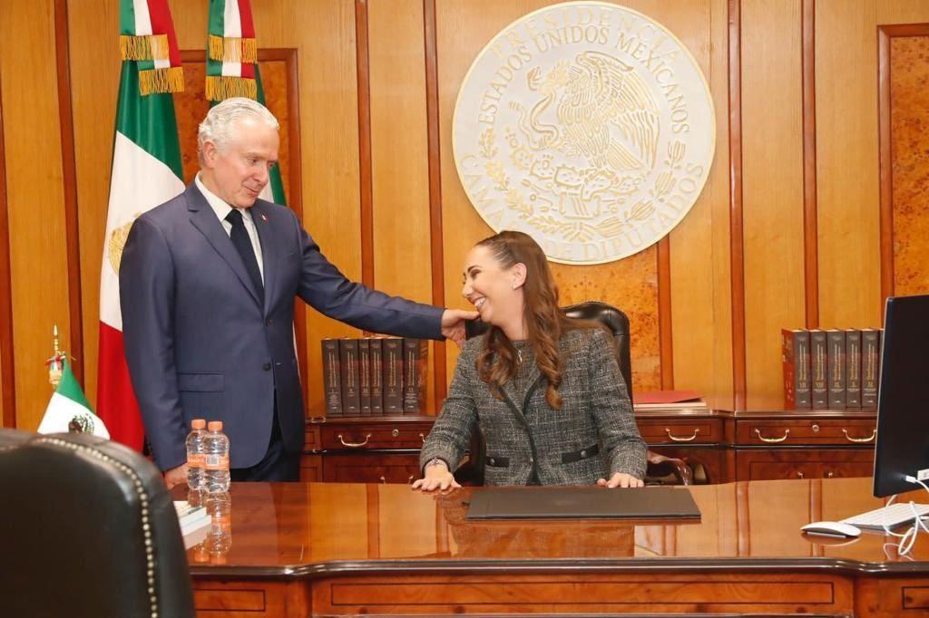 Santiago Creel deja la Cámara de Diputados en busca de candidatura presidencial. Foto: @NoemiLuna_Zac