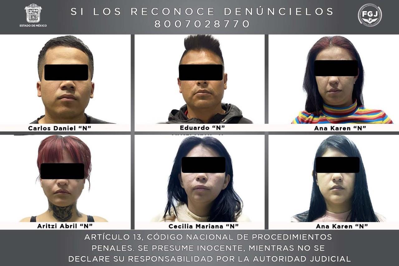 Empleados detenidos del establecimiento Black Royce en Naucalpan. Crédito: FGJEM.