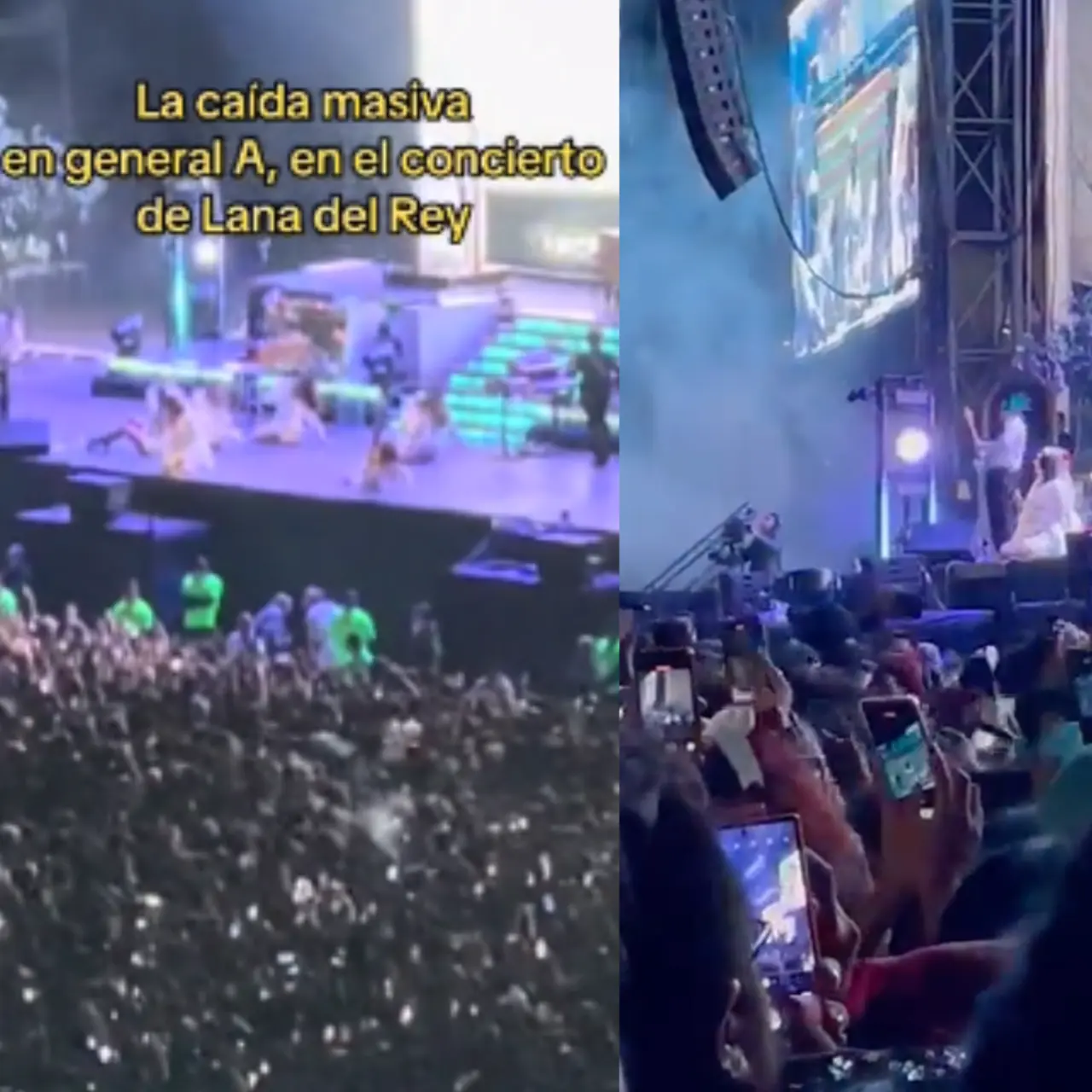 Confusión y Pánico en Concierto de Lana Del Rey: ¿Bomba o Estampida? Foto: Captura de pantalla