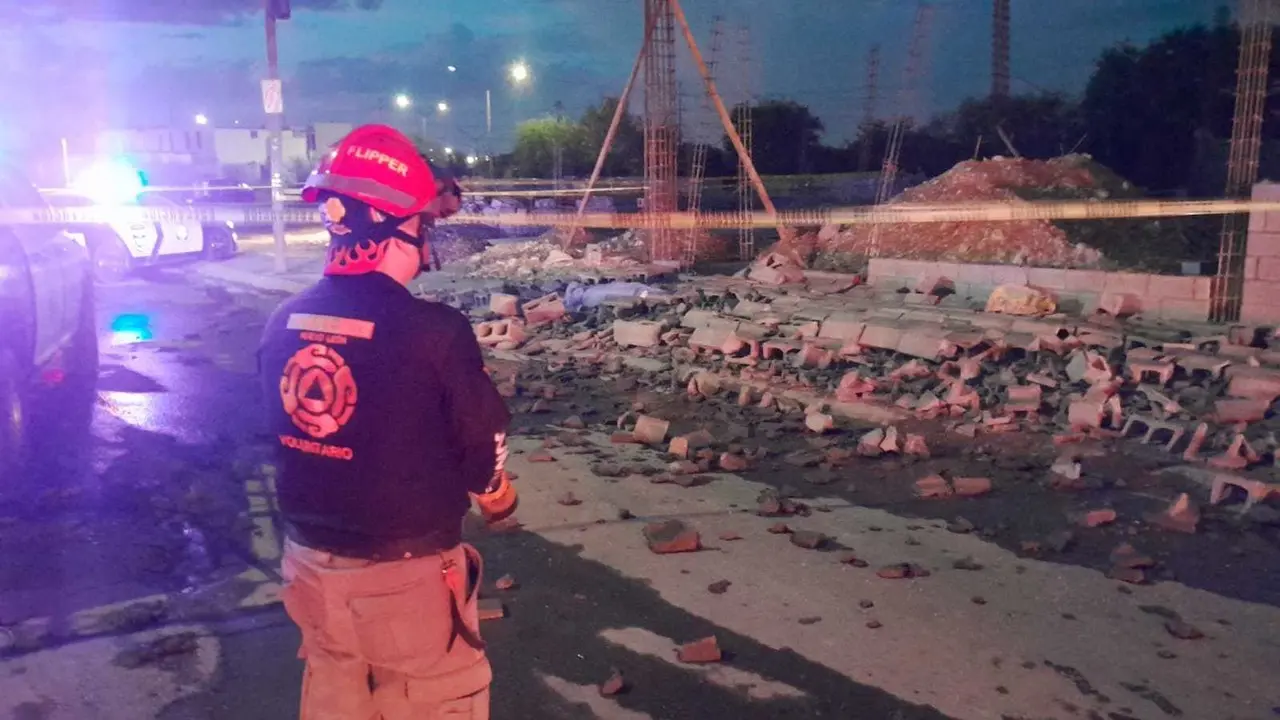 Caída de barda en Apodaca deja una menor fallecida. Fotos. Cortesía