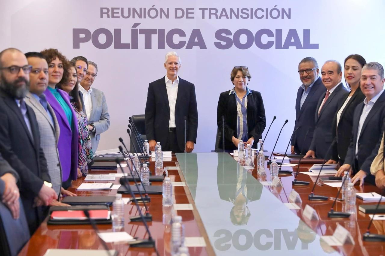 Este martes 22 de agosto se realizó la sexta reunión de transición entre Delfina Gómez y Alfredo del Mazo, el tema fue el desarrollo social. Foto: Cortesía