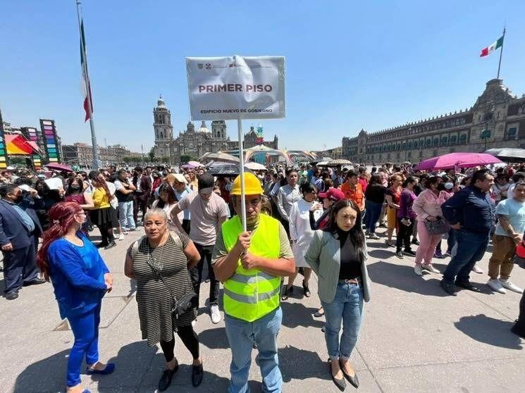 Segundo Simulacro Nacional 2023. Foto: Especial.