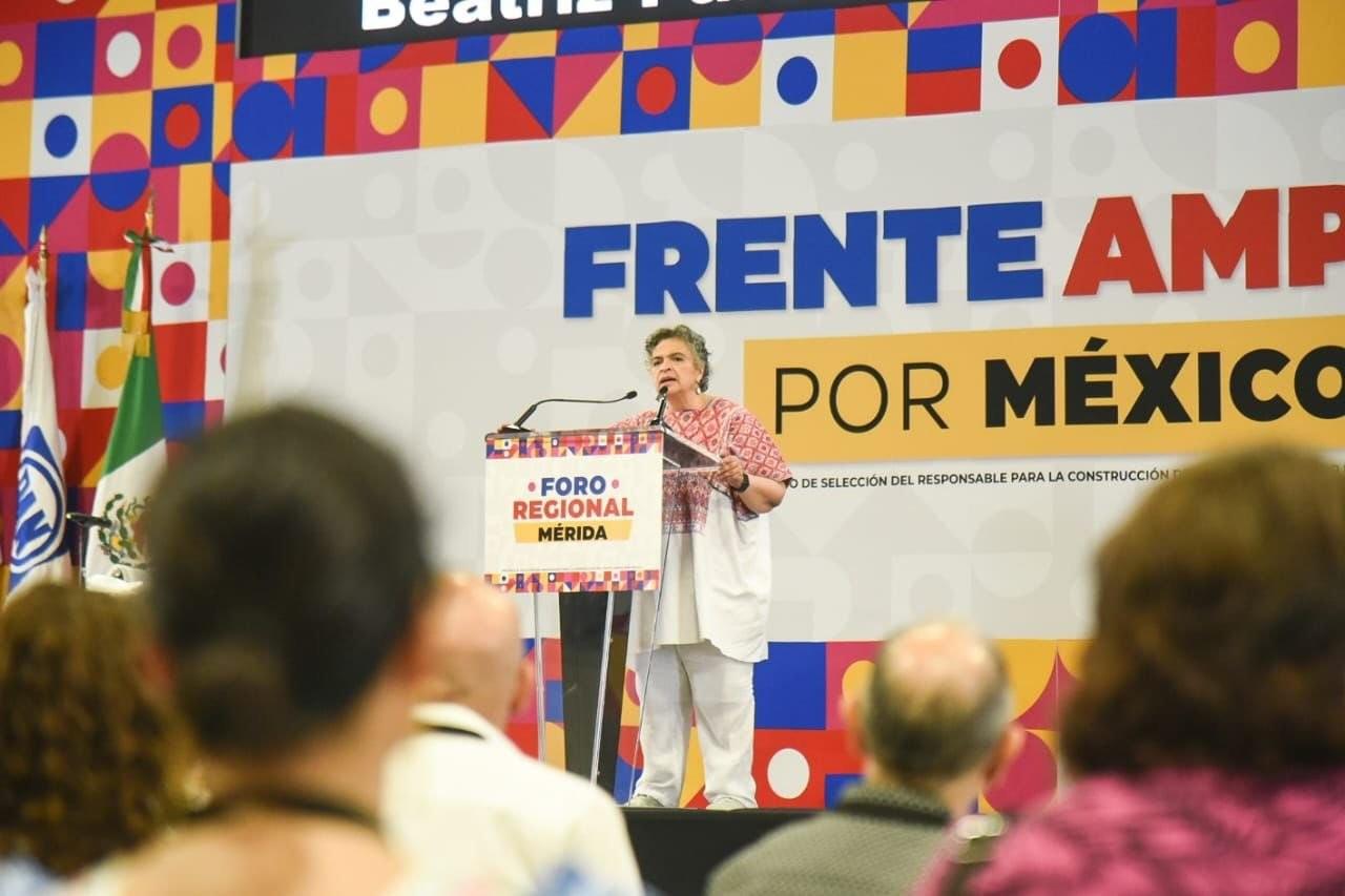 Beatriz Paredes desafía a Alito y aboga por esperar resultados de encuestas. Foto: @BeatrizParedes