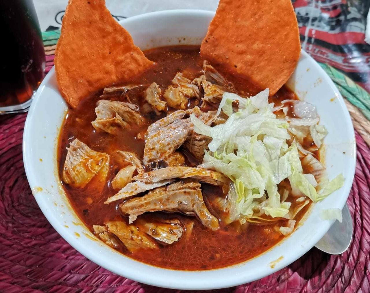 Plato de pozole. Foto: POSTA.