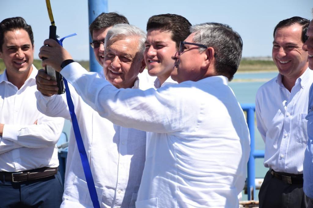 Este miércoles 13 de septiembre, el presidente de la República, Andrés Manuel López Obrador, mencionó que veía viable el plan, para traer agua del Río Pánuco. Foto: Gobierno Federal