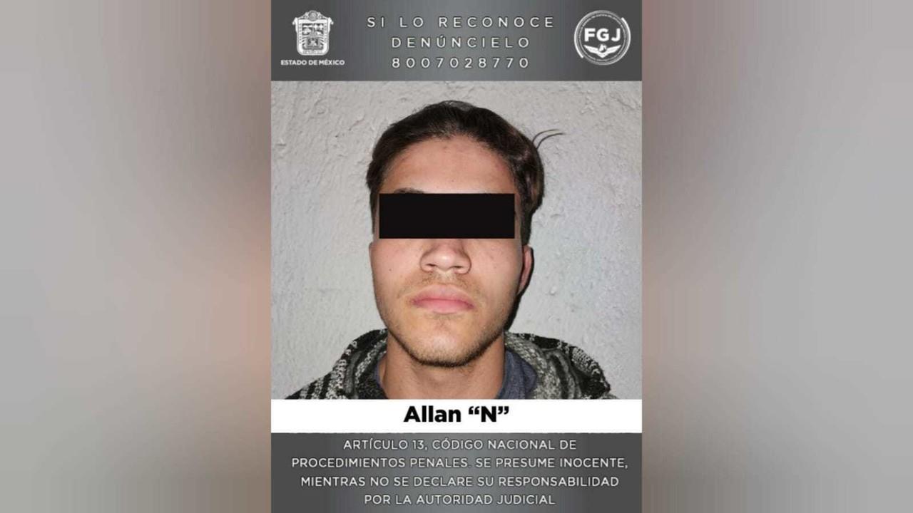 Allan N fue vinculado a proceso por el feminicidio de Ana María Serrano. Foto: FGJEM