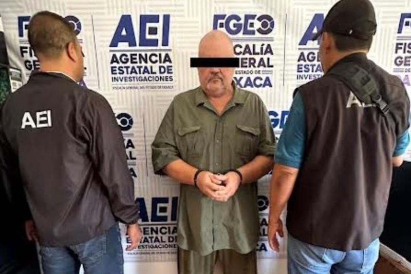 Luego de identificar al implicado en un homicidio ocurrido en una gasolinera, en Baton Rouge, agentes estatales de investigaciones detuvieron a Max. G. L. Foto: X @FISCALIA_GobOax.