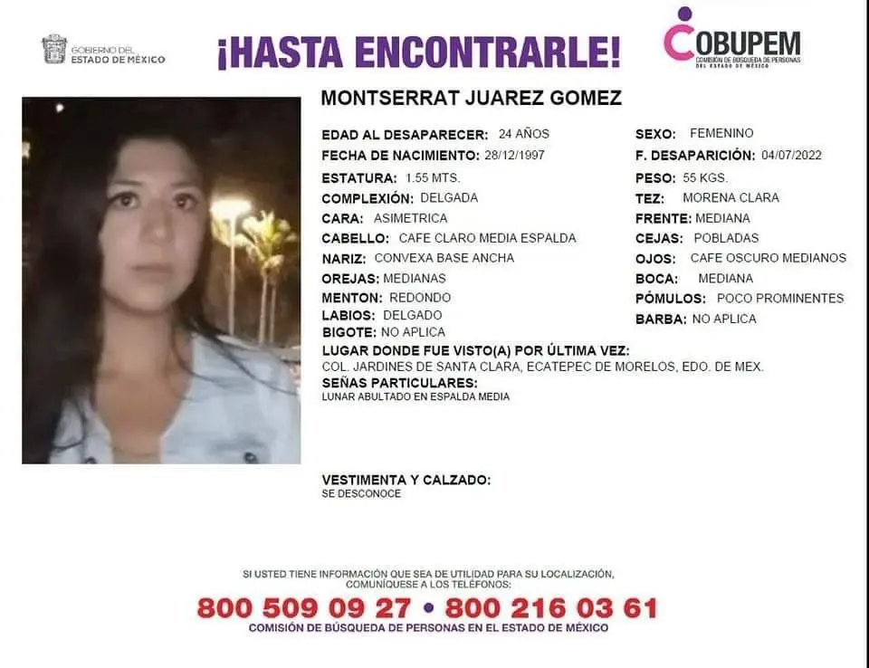 Traumatismo múltiple, motivo de muerte de Montserrat Juárez: Fiscalia CDMX