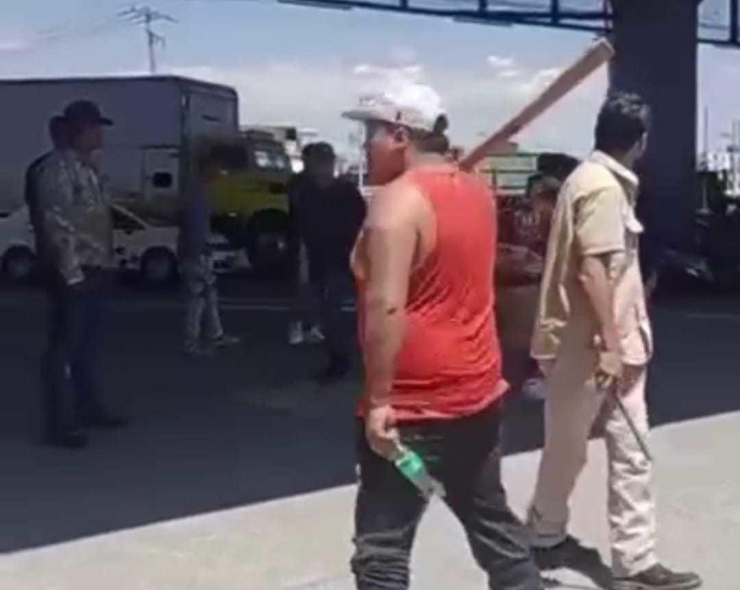 Video de riña en la estación Toluca del Tren Interurbano. Imagen: Redes sociales.