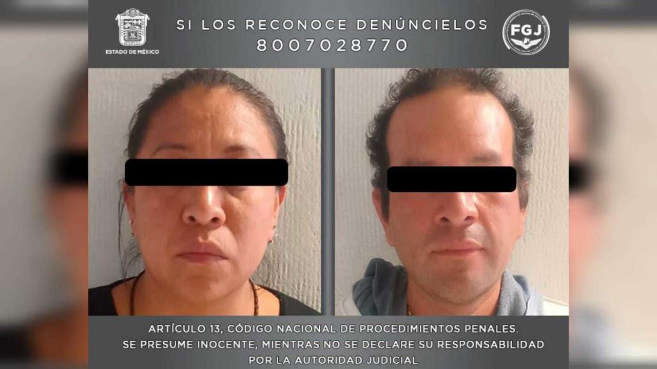 Elizabeth “N” y Mauricio “N” fueron vinculados a proceso por extorsión, les colocarán un localizador electrónico y tienen prohibido acercarse a la víctima. Foto: FGJEM