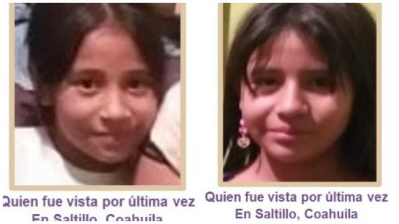 Activan búsqueda de las hermanitas Brittany Violeta y Juana Francisca Nuncio Quiroz en el estado de Coahuila.