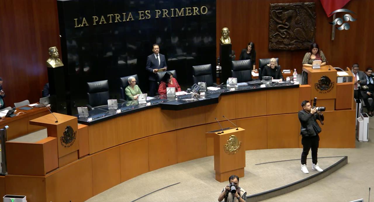 Por unanimidad, con 105 votos a favor, el Senado avaló reformar la Ley Federal del Trabajo. Foto: Captura de pantalla