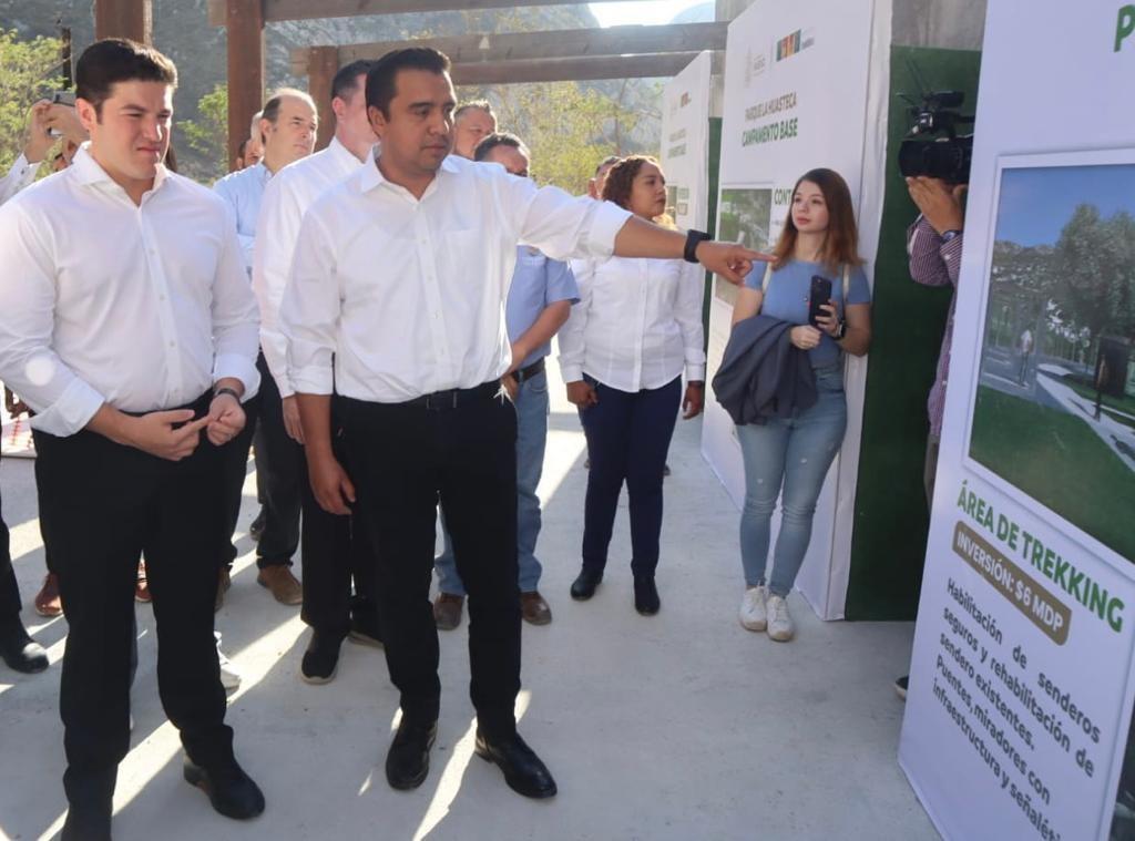 El gobernador de Nuevo León, Samuel García, destacó la llegada de la empresa TESLA al municipio de Santa Catarina. Foto: Gobierno de Nuevo León