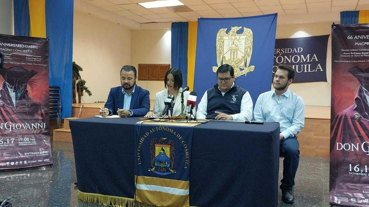 El concierto fue presentado en una rueda de prensa en Saltillo. (Fotografía: Marco Juárez)