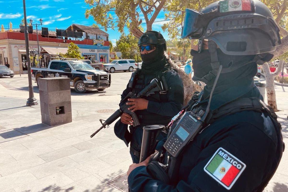 Elementos de Seguridad Pública de Los Cabos realizan el operativo Calle Segura  en las colonias del municipio. Foto: POSTA MX