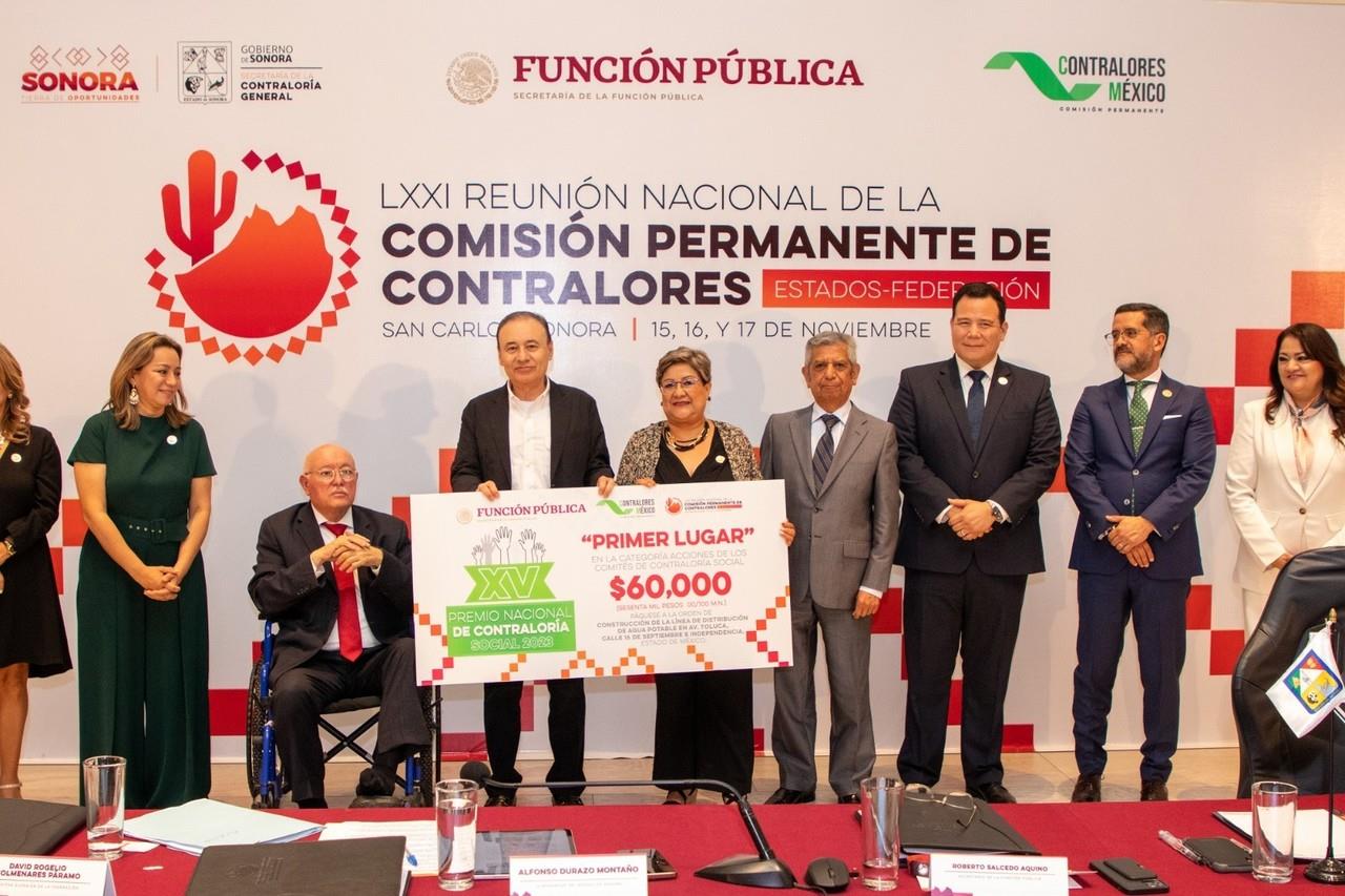 Entrega del XV Premio Nacional de Contraloría Social 2023. Imagen: GEM.