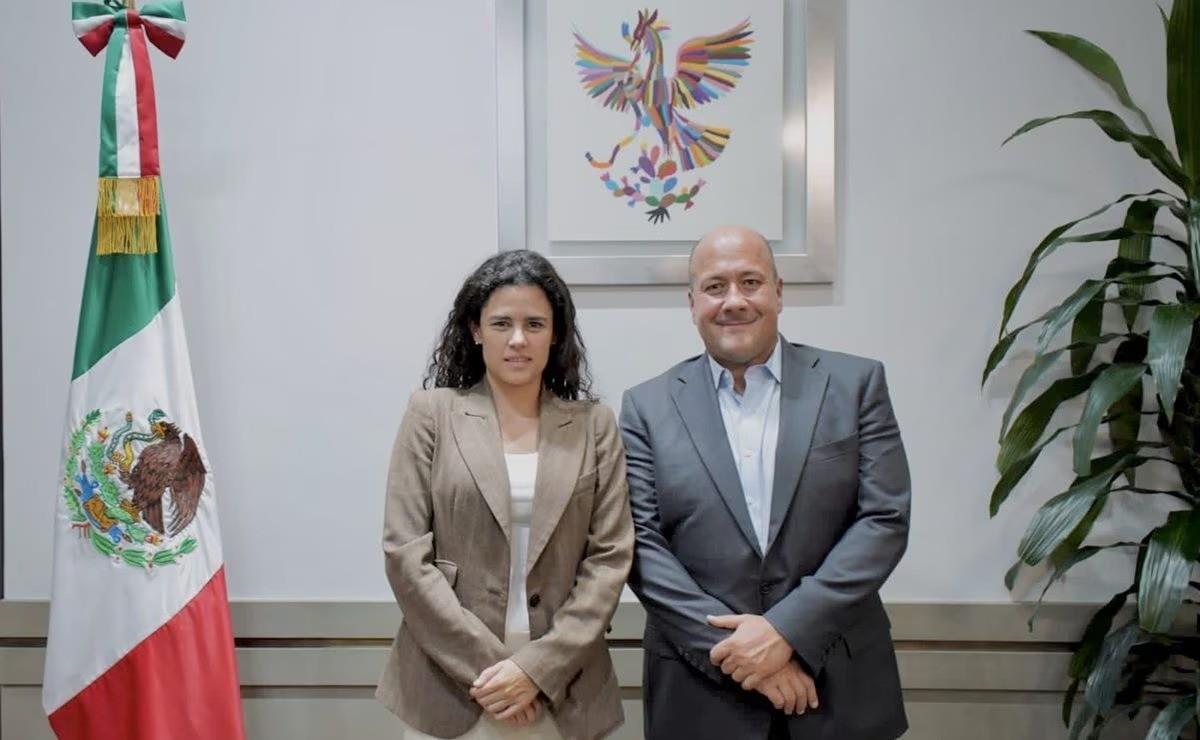 El gobernador de Jalisco, Enrique Alfaro Ramírez, se reunió con la secretaria de Gobernación, Luisa María Alcalde. Foto: X @EnriqueAlfaroR