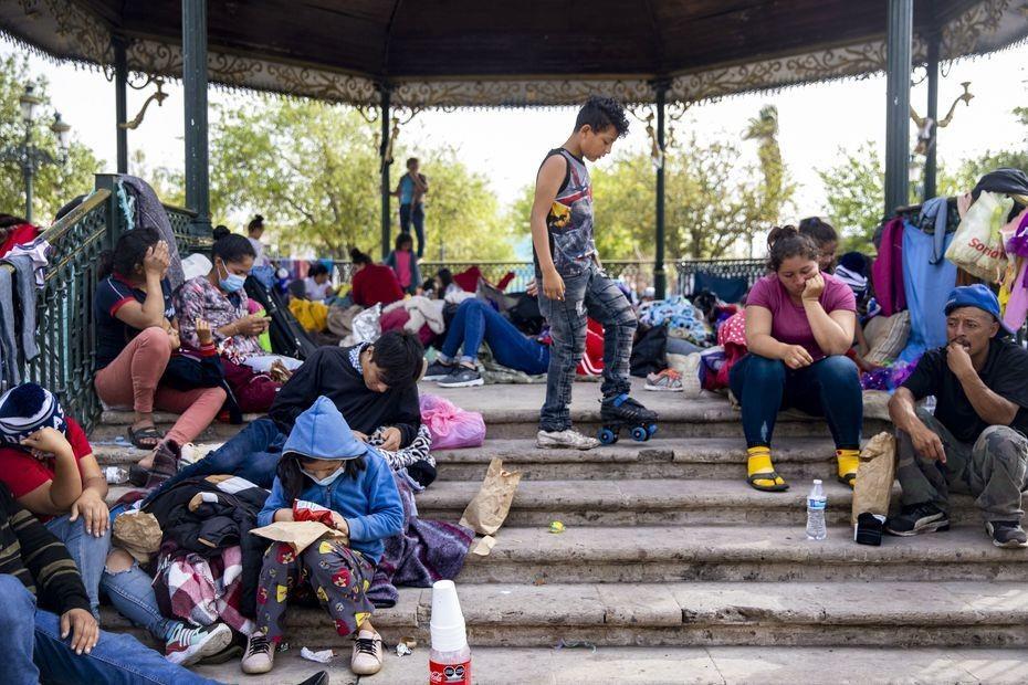 Migrantes en Reynosa. Foto: Internet