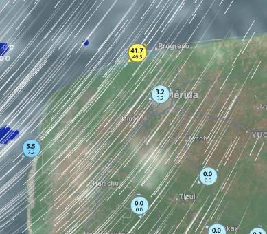 Por el frente frío 13 se pronostican nublados y algunas lluvias para la Península de Yucatán.- Foto de @ClimaYucatan