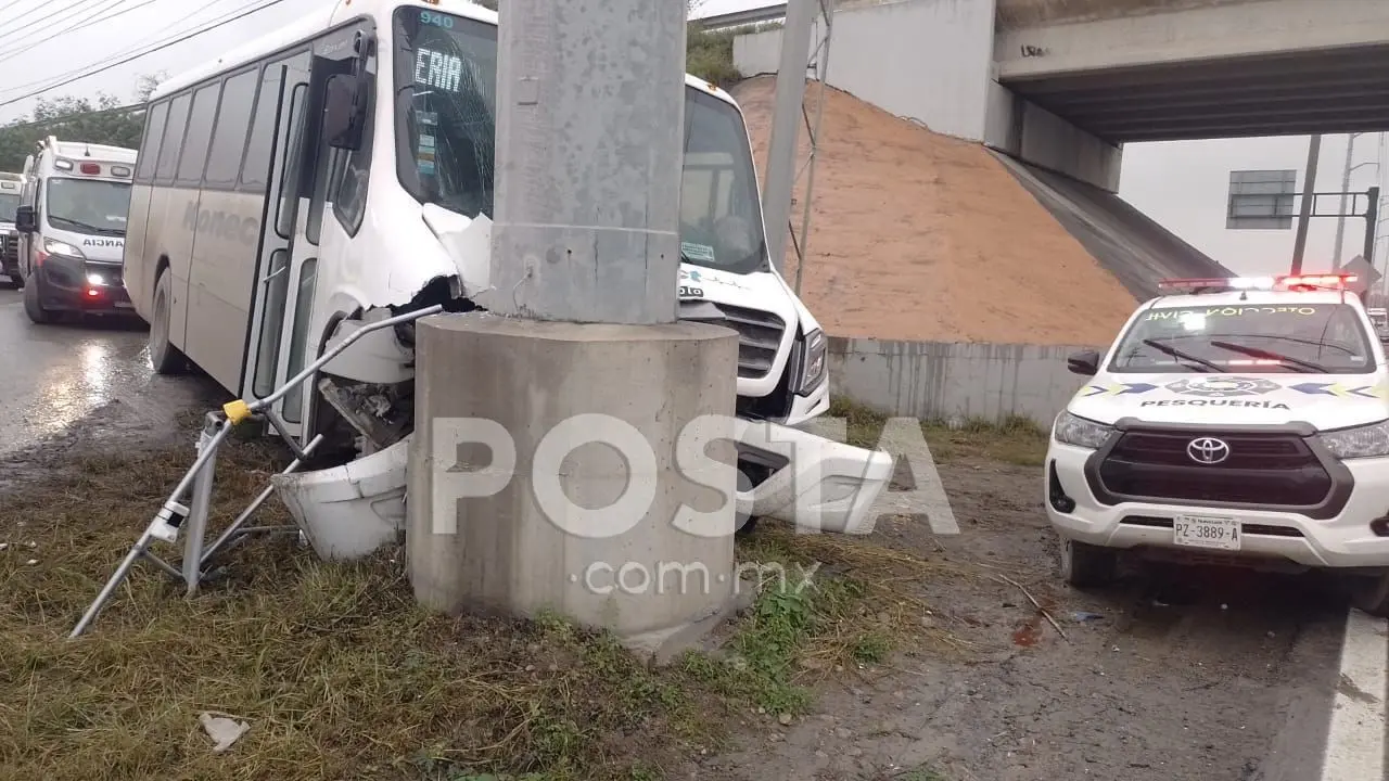 Elementos de Protección Civil de los municipios de Pesquería y Apodaca llegaron rápidamente al lugar para brindar el auxilio necesario. Foto: Especial/ POSTAMX