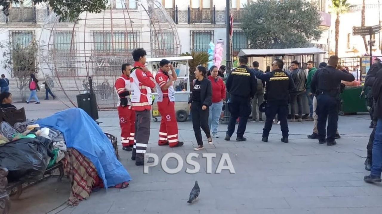 Murió sentado en una de las bancas de la Plaza de Armas. Foto: Especial/POSTAMX.