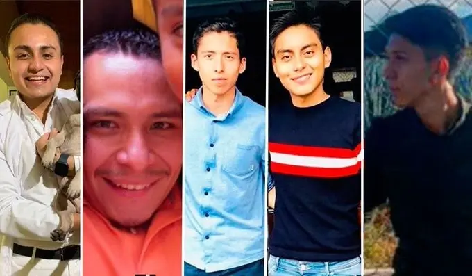 Ellos son los cinco jóvenes asesinados Foto: X